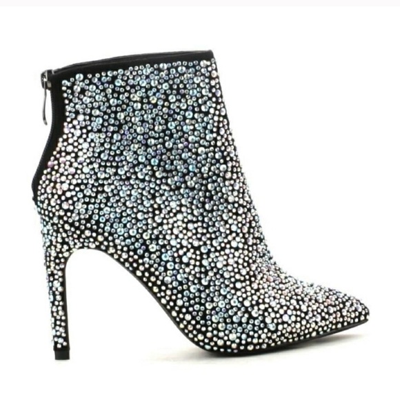 🎉 5 Stars Rhinestone Bling Booties - Picture 3 of 5
